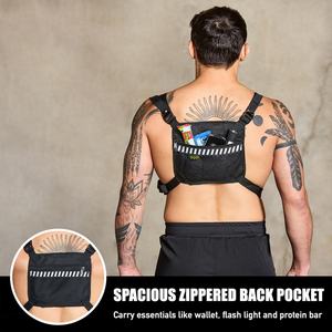 Chaleco Táctico Deportivo Elite, Bolsa de Pecho, Chaleco para Correr con Bolsillo para Pantalla Táctil, Porta Objetos Oculto - Product Image 3