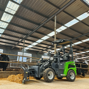 EVERUN Upgraderd Electric Radlader Elektro Hoflader ER08EH Máquinas 800kg Mini cargadora de ruedas eléctrica delantera - Product Image 3