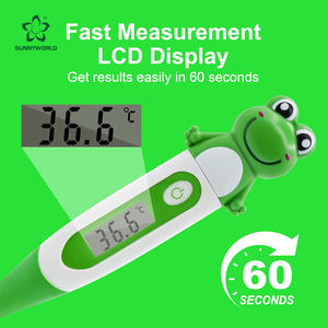 Thermomètre numérique étanche à embout flexible <span class=keywords><strong>pour</strong></span> usage domestique, adapté aux bébés, enfants et adultes, <span class=keywords><strong>pour</strong></span> <span class=keywords><strong>la</strong></span> mesure axillaire et rectale, fabriqué par un fabricant OEM. - Product Image 2