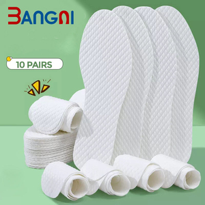 Solette Traspiranti Usa e Getta all'Ingrosso, Comode Inserti per Scarpe <span class=keywords><strong>in</strong></span> Polpa di <span class=keywords><strong>Legno</strong></span> Assorbenti - Product Image 2