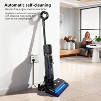 Aspirateur sans fil portable puissant et personnalisé, pour usage domestique, avec fonction d'auto-nettoyage, adapté aux sols humides et secs