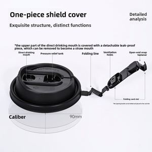 Flacon jetable multifonctionnel tout-en-un de 90 mm 10 ml, en plastique PP épaissi, moulé par injection, anti-fuite, avec fermeture à sertir, en forme de bouclier - Product Image 2