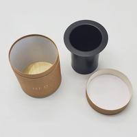 Tube en papier recyclé personnalisé avec impression UV sélective, logo, forme cylindrique, emballage rigide écologique avec insert en papier