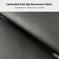 Vente en gros d'usine, tissu non tissé en PP laminé antidérapant noir personnalisé, 30-100 g/m², en rouleau