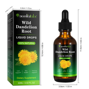 Acentiallabs Ajuda Manter Suporte Função Imunológica Saúde do Fígado Antioxidante 60ml Wild <span class=keywords><strong>Dandelion</strong></span> Root Extract Liquid Drops - Product Image 3