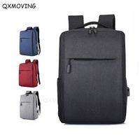 Sac à dos d'ordinateur portable QXMOVING, pas cher, décontracté, pour voyages, hommes et femmes, 15,6 pouces, tendance, avec port de charge USB