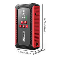 OEM Factory Outlet 3200A Auto-Starthilfe Power Bank Benutzer definierte wasserdichte LED-Licht Luft kompressor Reifen füller für Motorräder