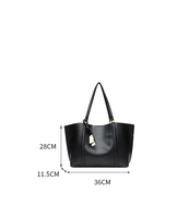 Sacs à bandoulière en PU pour femmes, style décontracté Slouchychic, couleur unie, sac fourre-tout vintage, grande capacité, sacs de travail d'été, doublure en toile