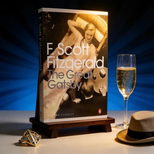 El gran Gatsby de F. Scott Fitzgerald. <span class=keywords><strong>La</strong></span> <span class=keywords><strong>novela</strong></span> literaria clásica definitiva y de renombre mundial sobre el sueño americano, una tragedia del amor - Product Image 1