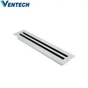 Ventech 에어컨 VAV 알루미늄 조절 선형 슬롯 공기 디퓨저 Plenum 상자