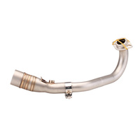 Système d'échappement de moto en acier inoxydable, tuyau intermédiaire à enfiler, ligne d'échappement pour scooter Yamaha X-MAX 300 Xmax300 2017-2022