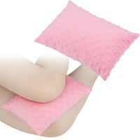 Coussin de genou en U confortable et rembourré en pur coton, soutien pour les jambes pour les dormeurs sur le côté, soulage la pression sur les hanches et le bas du dos