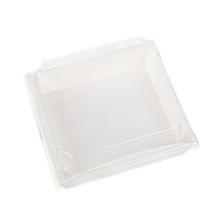 Boîte d'emballage en gros pour cadeaux et plats à emporter, en papier écologique, design coréen, pour sandwichs et gâteaux de Noël végétaux
