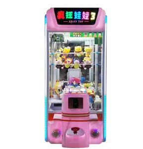 Hotselling çılgın oyuncak 3 sikke işletilen küçük pençe Arcade oyuncak vinç otomat oyunu makinesi