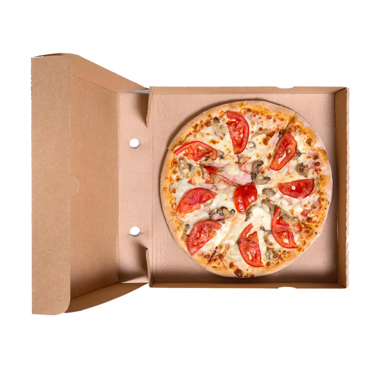 White 9 12 16 Inch Biodegradable Pizza Carton Packaging Food Grade Rectangle Custom Printed Pizza Box