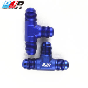 บล็อกเชื่อมต่อแบบสามทาง BJR Performance <span class=keywords><strong>ราคา</strong></span>โรงงาน ผลิตจากอะลูมิเนียม AN3 สีดำ-น้ำเงิน สำหรับน้ำมันเชื้อเพลิงและน้ำมันเครื่อง ใช้สำหรับรถแข่ง - Product Image 2