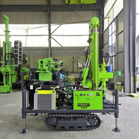 Foreuse hydraulique portable tout-en-un pour puits d'eau, machine de forage de puits profonds avec moteur diesel Caterpillar