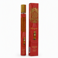 Tube en verre rouge écarlate pour Noël et le Nouvel An, coffret de présentation Eau de Parfum pour tous, longue tenue