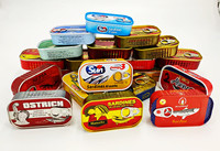 Sardines en conserve 125g*50 boîtes, marques variées, à l'huile 125g