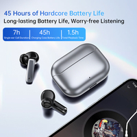 Écouteurs intra-auriculaires TWS en alliage de zinc avec traduction IA 144 langues, suppression du bruit à 3 micros AB5756C V6.0 pour les voyages et les affaires