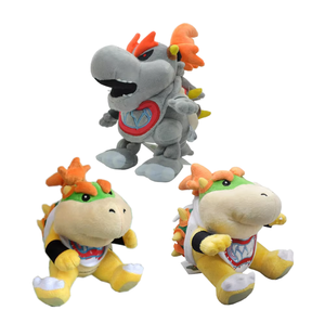 Grande Peluche Géante Bowser Super Douce Jaune Bleu Vert Gris pour Figurine Remplie de Coton PP Cadeau Enfant ODM - Product Image 1