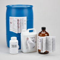 Étiquette pliante multi-pages pour emballage de fûts de pesticides agrochimiques, autocollant de livret résistant aux intempéries, durable et personnalisé