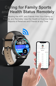 Reloj inteligente H9, dispositivo deportivo <span class=keywords><strong>Digital</strong></span>, ECG + PPG, control del ritmo cardíaco, presión arterial, pantalla táctil, llamadas inalámbricas, para Android e IOS - Product Image 5