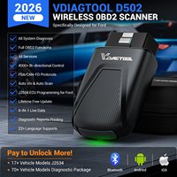 Herramienta de Diagnóstico de Vehículos VDIAGTOOL D502 para EU y EE. UU., Escáner de Sistema Completo para Automóviles, Herramienta de Programación de ECU para Ford Ranger J2534 con Más de 37 Funciones de Reinicio