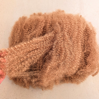 Extensioni per capelli afro kinky in fibra sintetica non infiammabile, resistenti alle alte temperature, con trama singola pieghevole da 14 pollici, 100g, per trecce di donne nere, in confezione bulk