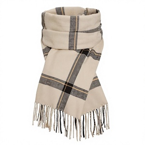 Elegant Women Winter Plaid <b>Scarf</b> Cozy Warm <b>Wrap</b> Stylish Fringe Tassel Design Fashion Outdoor Accessory - Product Image 2