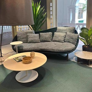 Ensemble <span class=keywords><strong>de</strong></span> canapés modulaires modernes d'extérieur avec coussins à séchage rapide, 7 pièces, en rotin résistant aux UV, pour jardin, balcon, chambre et appartement - Product Image 5