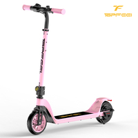 Patinete Eléctrico Urbano de Altura Ajustable de 12.5 MPH, Patinete Eléctrico para Niños con Llantas Sólidas de 6.5 Pulgadas, Patinete Eléctrico para Viajes Diarios con Altavoz
