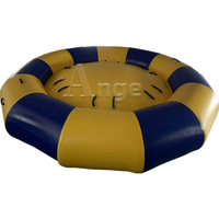 Extérieur eau remorquable bateau gonflable jaune canard bateau flottant canapé eau canapé bateau de ski nautique