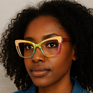 Monture Optique Femme Classique et Tendance en Acétate – Collection Designer 2026 – Vente en Gros Usine - Product Image 1