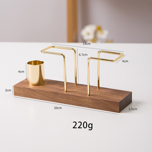 Großhandel Papier Servietten halter <span class=keywords><strong>Tissue</strong></span> Dispenser Holz Servietten halter für Tisch - Product Image 3