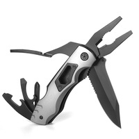 Combinaison multifonctionnelle d'outils d'extérieur en acier inoxydable Pince à couteau simple-pour le camping et la maison Option cadeau en gros