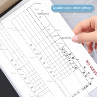 Carnet de rangement multifonction imprimé à feuilles mobiles pour chèques bancaires, livrets de dépôt, reçus et certificats, en cuir durable, idéal comme cadeau