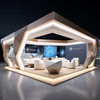 Stand d'exposition modulaire haut de gamme MEGA pour boutique de mode moderne, exposition d'art, événement