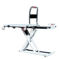 Mini-plateforme mobile électrique en acier 300 kg, chariot à plateau pliable avec élévateur à ciseaux pour le déchargement de marchandises, table élévatrice hydraulique