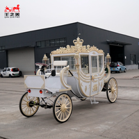 Calèche royale électrique, calèche tirée par des chevaux, calèche électrique sans chevaux Cendrillon, calèche touristique pour les défilés et les visites