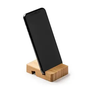 Supporto per dispositivi in bambù, gadget ecologici - Product Image 1