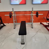 Banc de musculation plat en acier robuste de luxe pour salle de sport, équipement de fitness commercial, poids de musculation Olymp Press