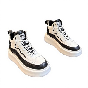 Nouvelle Collection 2025 – Bottes Blanches à Lacets pour Homme, Design Tendance, Haute Qualité, Légères et Confortables, Printemps-Été, Vente en Gros - Product Image 2