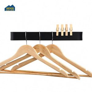 WEKIS Toallero de Pared Moderno de Aluminio Negro Personalizado para Hotel, Autoadhesivo, con Calentador, Acabado Cromado - Product Image 5