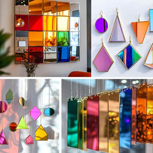 Lazer kesim için özelleştirilmiş ayna akrilik levha 1220x2440mm kırmızı altın gümüş gül altın mavi parlak ayna akrilik levha - Product Image 4