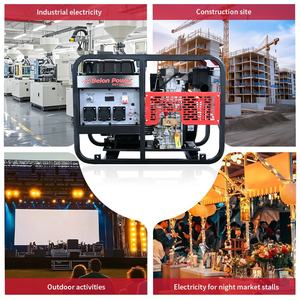 オープンタイプディーゼル発電機8.5kw 9kwポータブル屋外バックアップ発電機小型家庭用屋外ディーゼル発電機セット - Product Image 5