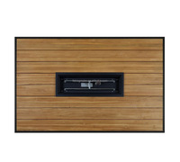 Table de jardin en teck massif de qualité supérieure, table de foyer extérieure en bois, foyer rectangulaire pour villa et complexe hôtelier