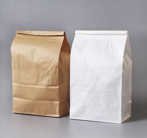Bolsa de Papel Kraft Marrón para Llevar Comida a Domicilio, con Diseño de Logotipo y Asa Plana - Product Image 6