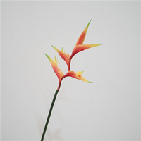 Fleur artificielle en caoutchouc souple, toucher naturel, style paradis d'oiseaux tropical, faite à la main, pour mariage, Saint-Valentin, décoration intérieure - Vente en gros