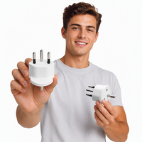 Adaptateur de voyage PC ignifuge avec verrouillage, prise UE/française vers suisse, vente chaude